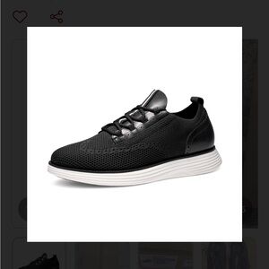 Men's Black Mesh Sneakers